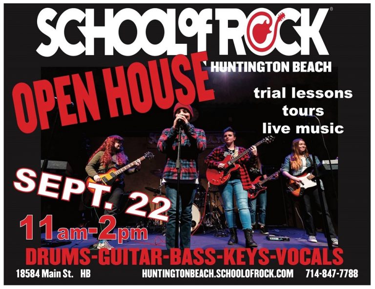Open House Sept. 22 : School of Rock