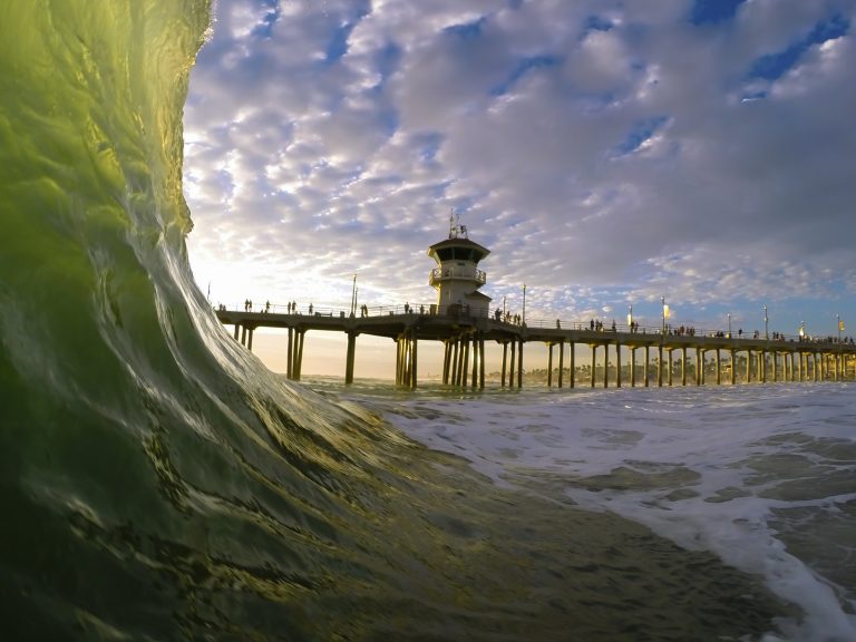 Huntington Beach Water Photography by FotoMerlin