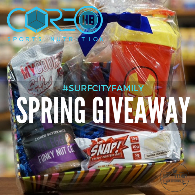 Core Sports Nutrition + Surf City Family Spring Giveaway!